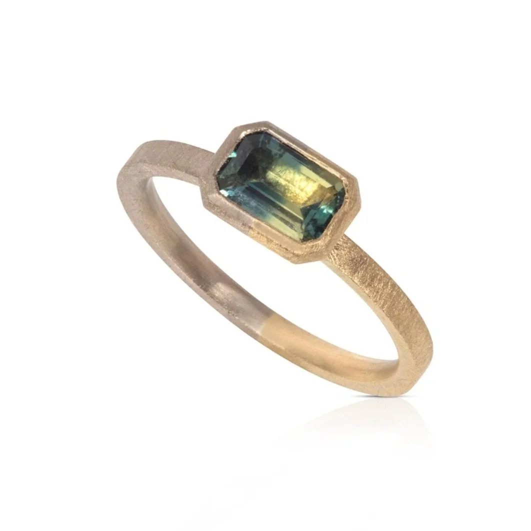 RACHEL JONES JEWELLERY— Parti Sapphire Ring - Mixed metal
